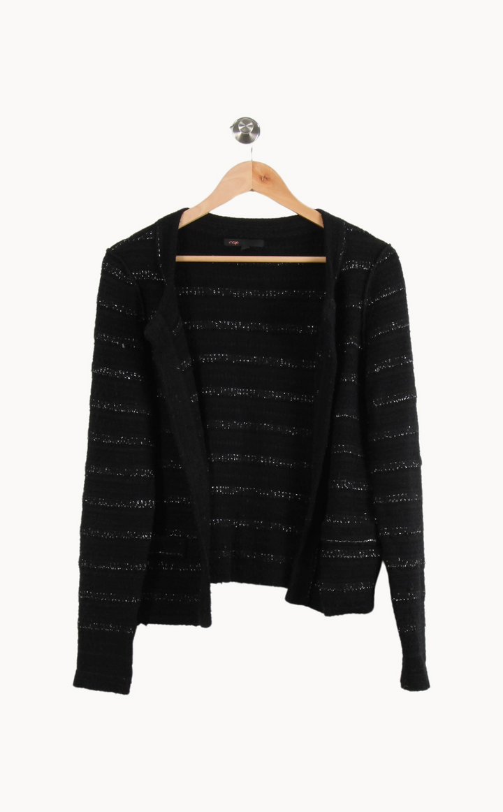 Cardigan Noir - Taille M/38 de la marque Maje | PARAD66629 - Vendu par Paradigme - Image 2