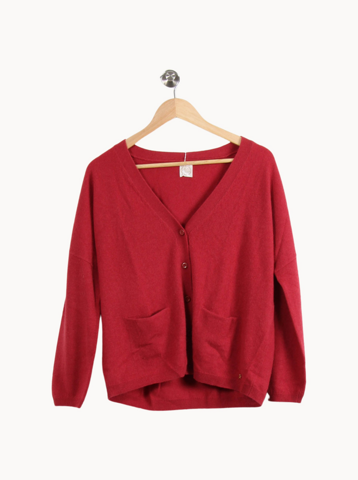 Cardigan Rouge - Taille S/36 de la marque Des petits hauts | PARAD65074 - Vendu par Paradigme - Image 2