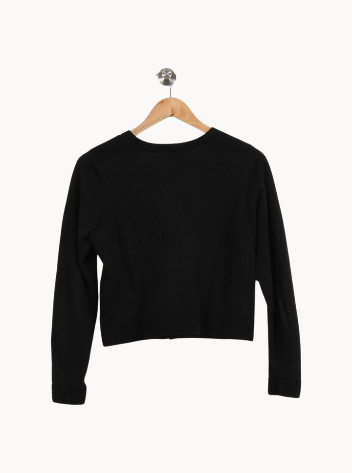 Cardigan Noir - Taille L/40 de la marque Sandro | PARAD55250 - Vendu par Paradigme - Image 2