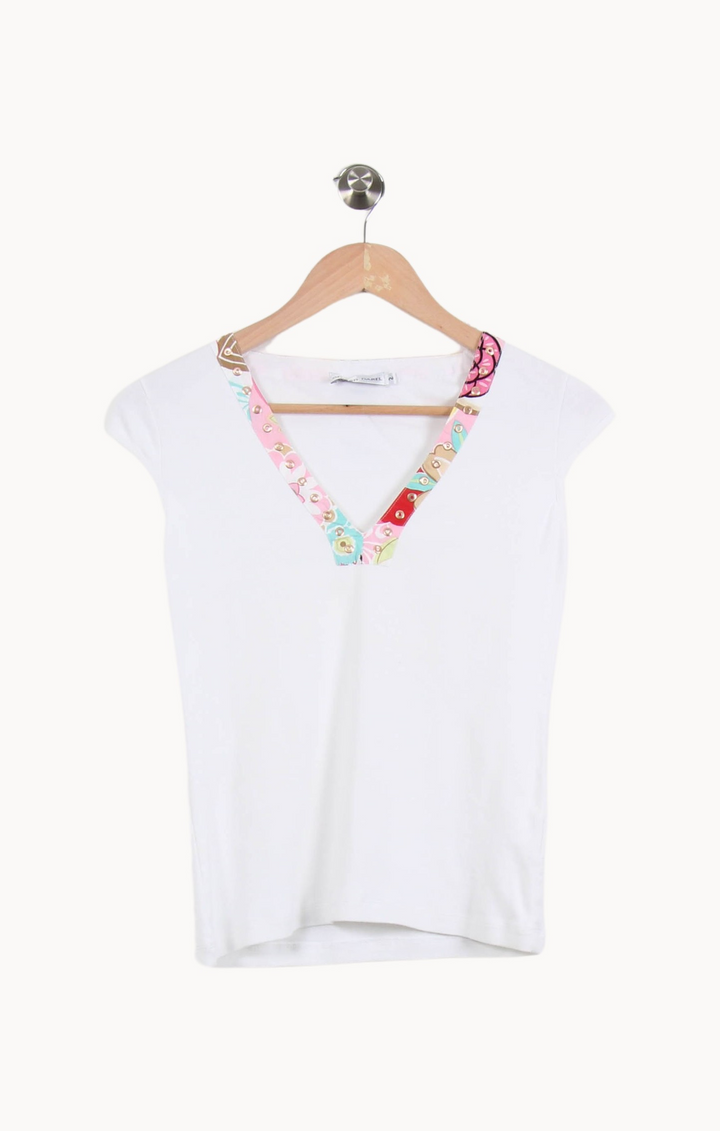T-shirt Blanc - Taille M/38 de la marque Gerard Darel | PARAD52829 - Vendu par Paradigme - Image 2