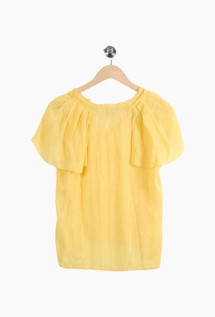 Blouse Jaune - Taille M/38 de la marque Karl Marc John | PARAD65091 - Vendu par Paradigme - Image 4