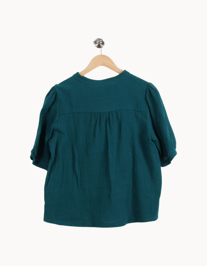 Blouse Verte - Taille XL/42 de la marque La Fée Maraboutée | PARAD67155 - Vendu par Paradigme - Image 4