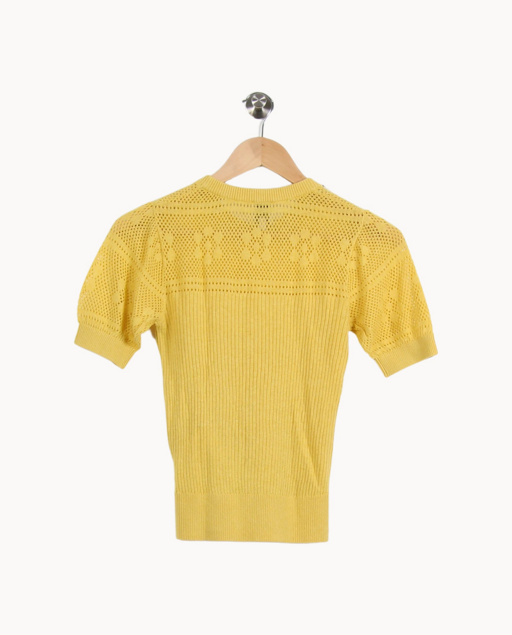 Pull Jaune - Taille XS/34 de la marque Petite Mendigote | PARAD63440 - Vendu par Paradigme - Image 4