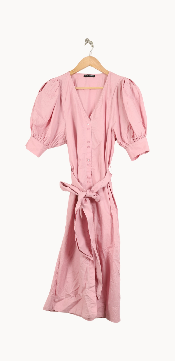 Robe Midi Rose - Taille XS/34 de la marque Tara Jarmon | PARAD52904 - Vendu par Paradigme - Image 2