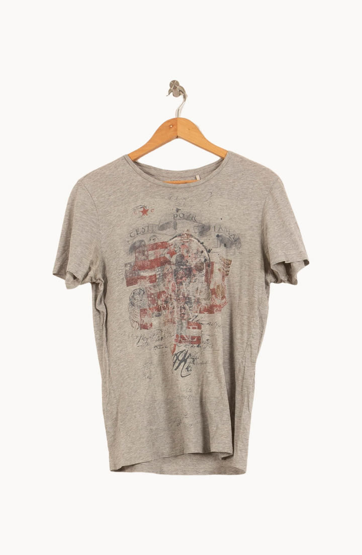 Tee-shirt Gris - Taille M/38 de la marque IKKS | PARAD64987 - Vendu par Paradigme - Image 2
