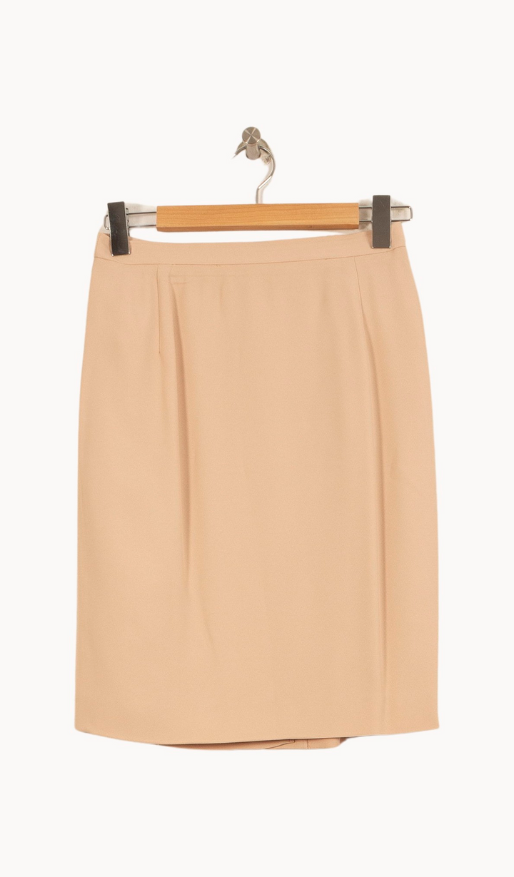 Jupe Droite Beige - Taille XL/42 de la marque Max Mara | PARAD63525 - Vendu par Paradigme - Image 2
