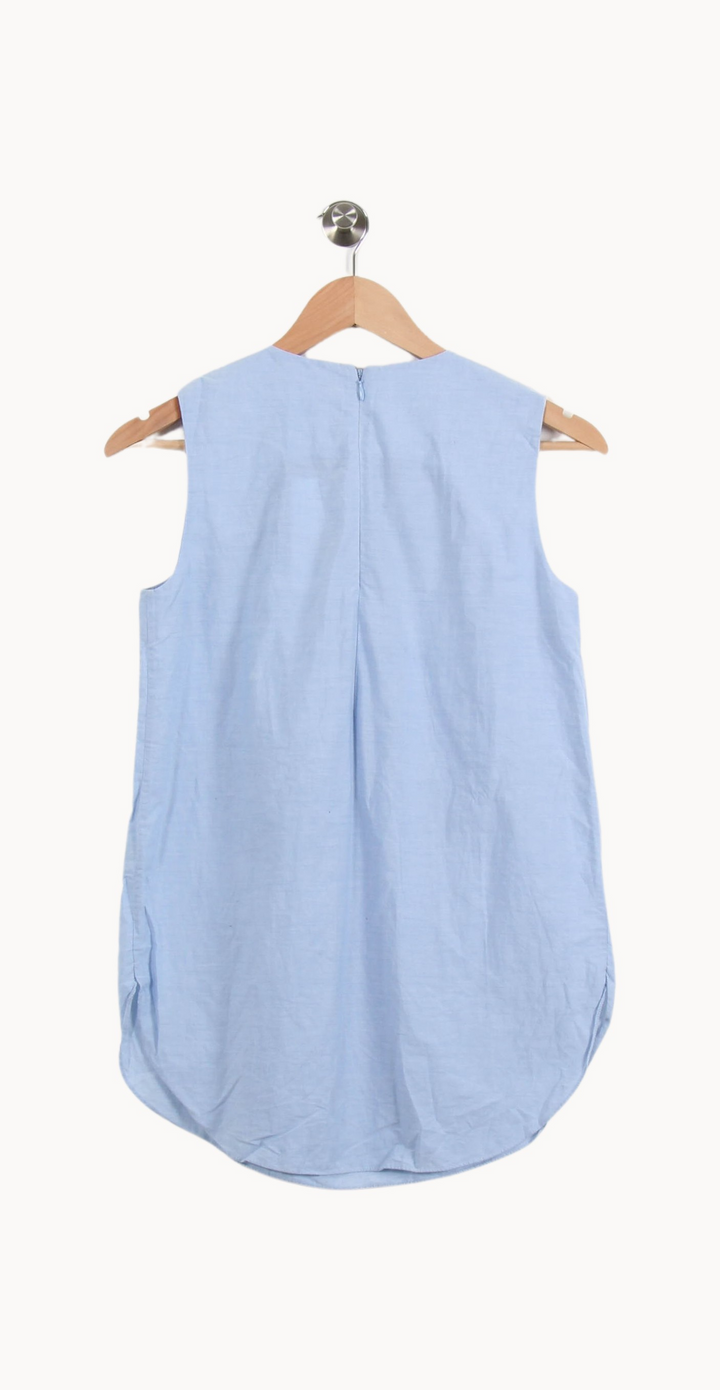 Blouse Sans Manches Bleue - Taille S/36 de la marque COS | PARAD55265 - Vendu par Paradigme - Image 4