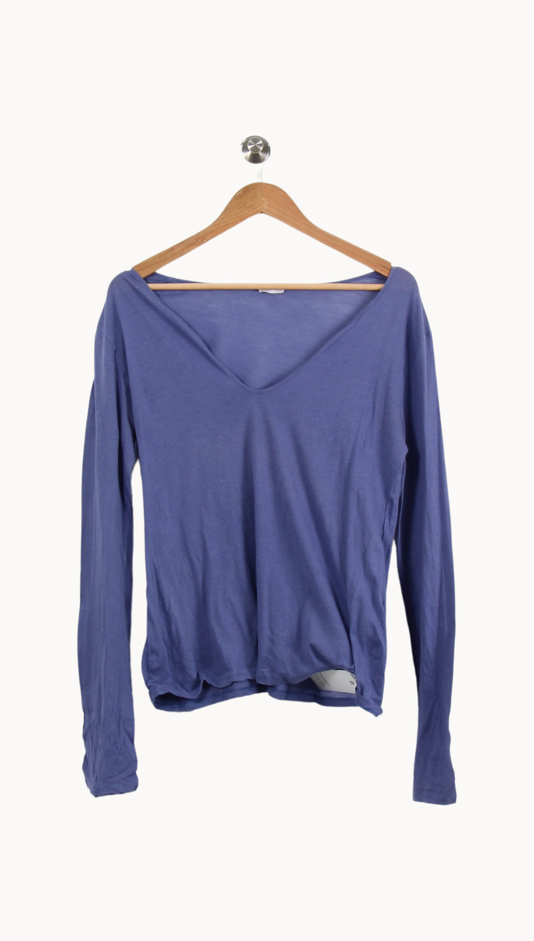 Tee-shirt Manches Longues Bleu - Taille S/36 de la marque American Vintage | PARAD51877 - Vendu par Paradigme - Image 2