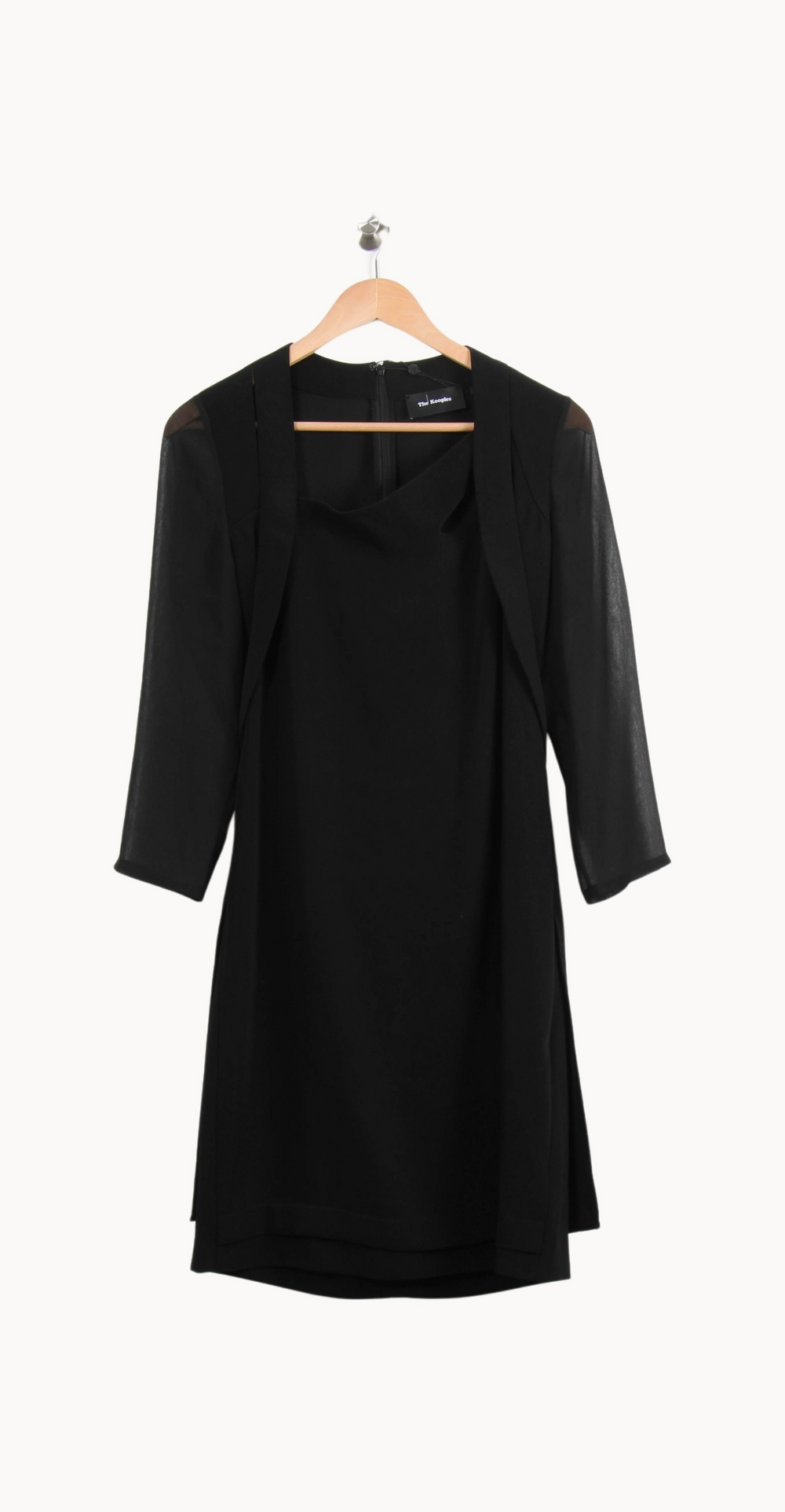 Robe Midi Noire - Taille M/38 de la marque The Kooples | PARAD64325 - Vendu par Paradigme - Image 2
