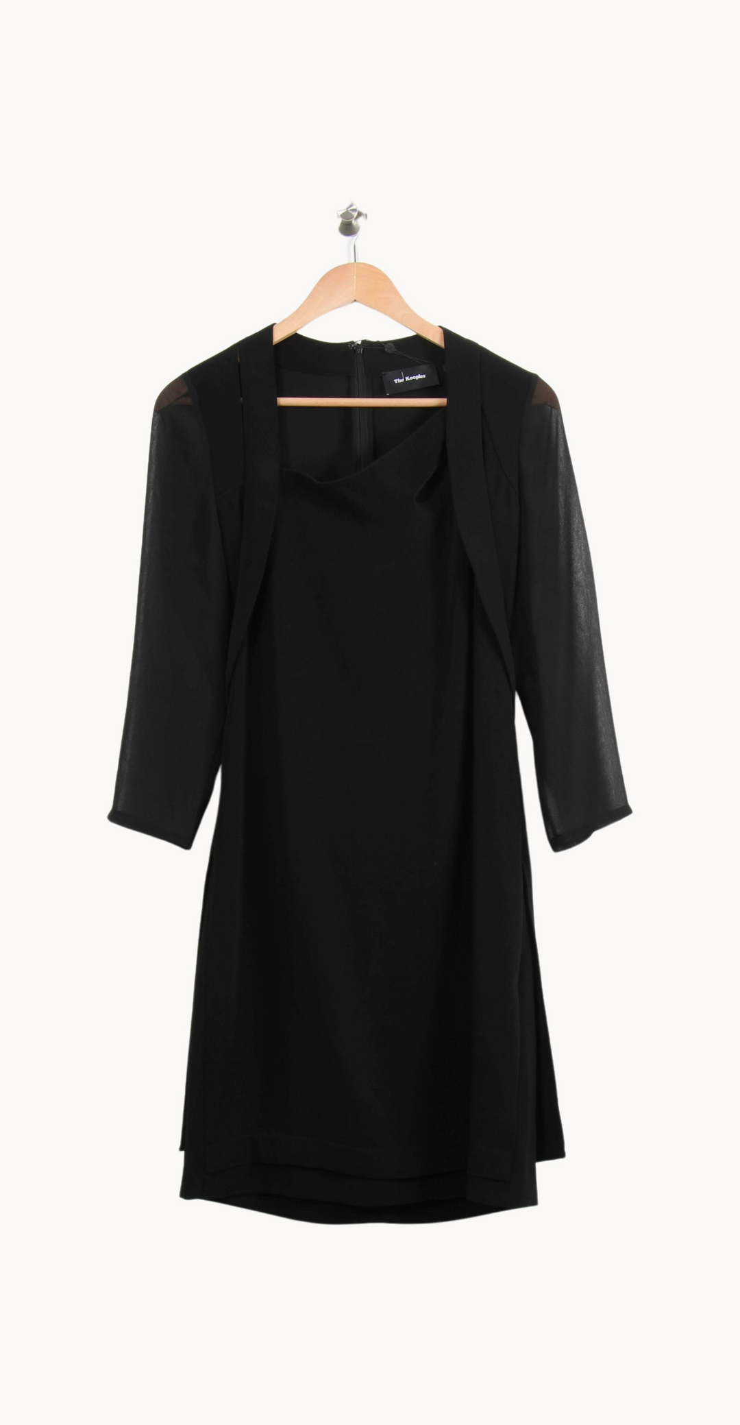 Robe Midi Noire - Taille M/38 de la marque The Kooples | PARAD64325 - Vendu par Paradigme - Image 2