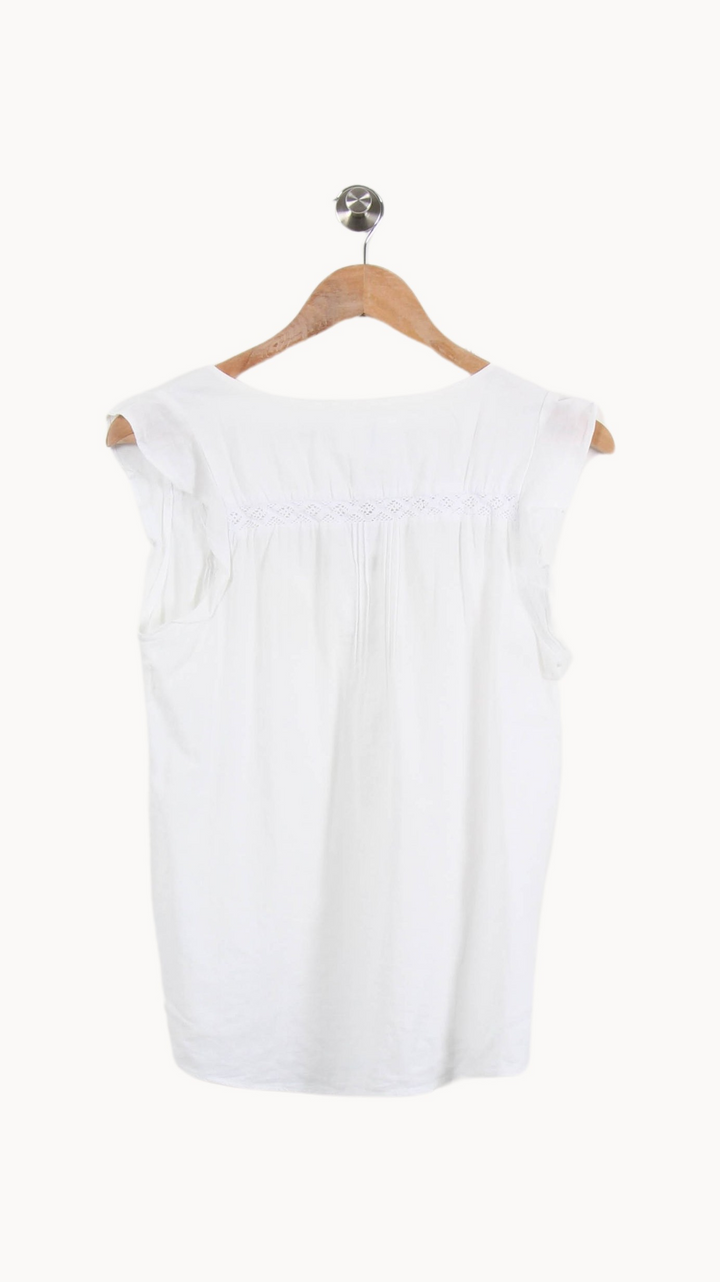 Blouse Blanche - Taille S/36 de la marque Sud express | PARAD55472 - Vendu par Paradigme - Image 4