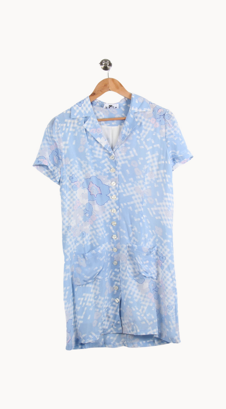 Robe Chemisier Bleue - Taille S/36 de la marque Rouje | PARAD65058 - Vendu par Paradigme - Image 2