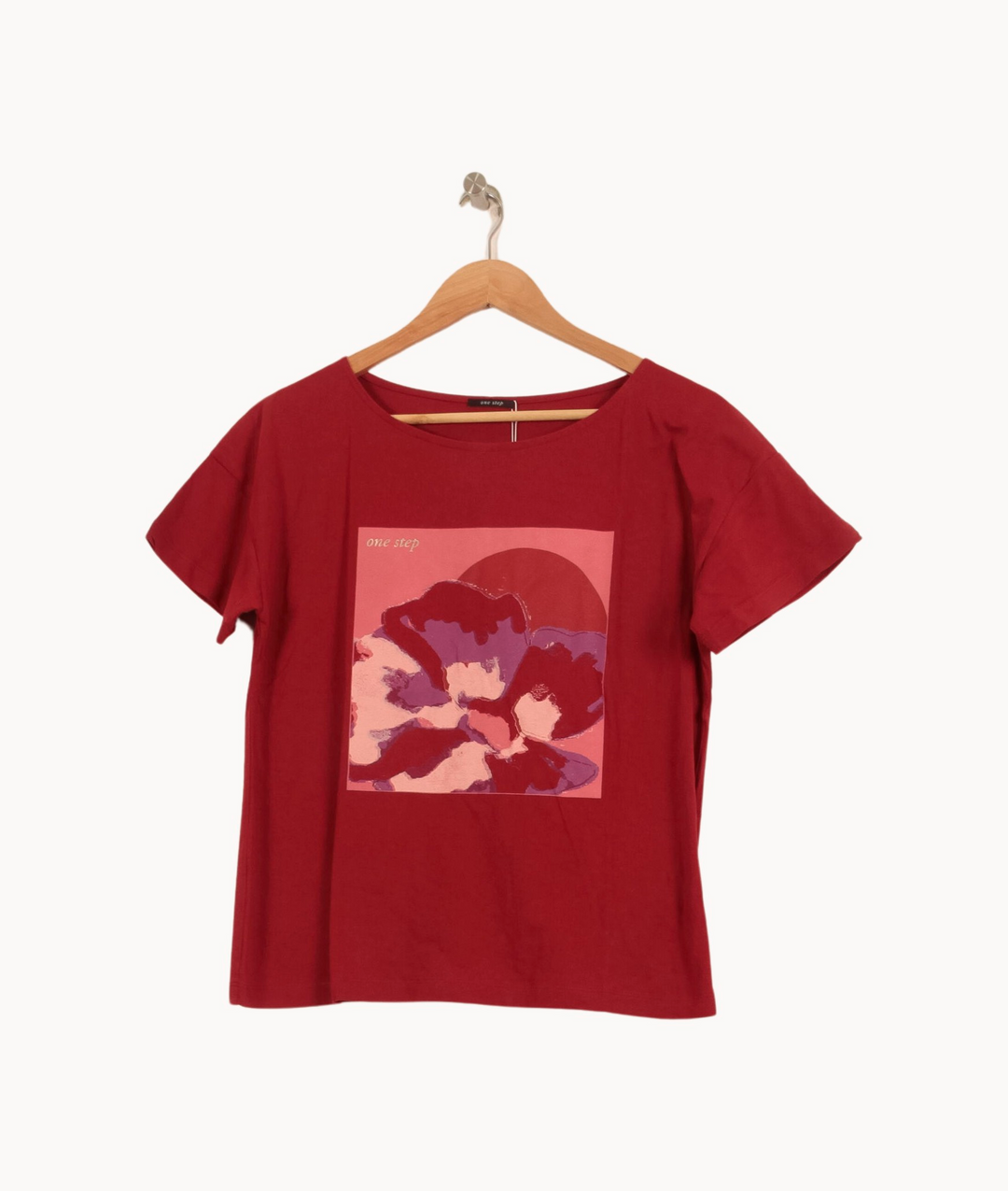 Tee-shirt Rouge - Taille M/38 de la marque One Step | PARAD66440 - Vendu par Paradigme - Image 2