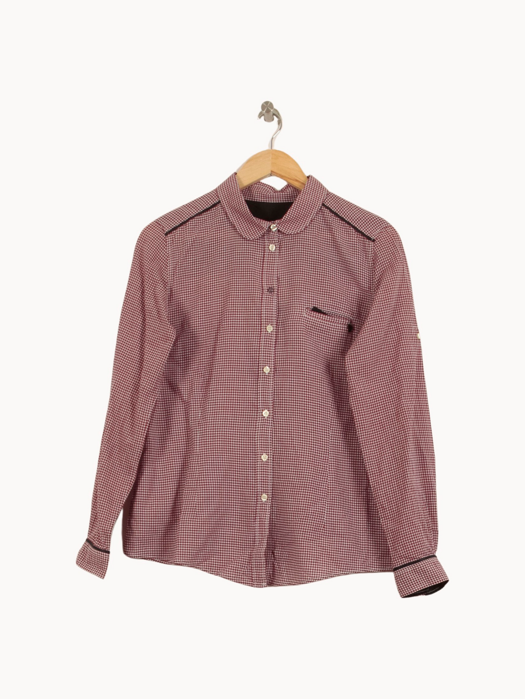 Chemise À Carreaux Rouge et Blanc - Taille L/40 de la marque IKKS | PARAD53533 - Vendu par Paradigme - Image 2
