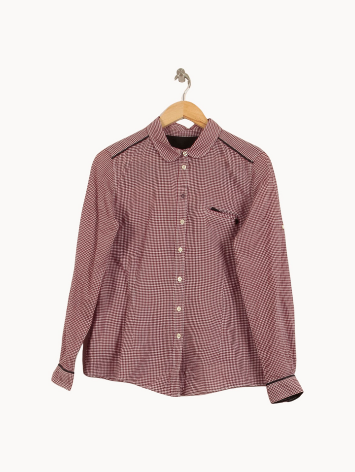 Chemise À Carreaux Rouge et Blanc - Taille L/40 de la marque IKKS | PARAD53533 - Vendu par Paradigme - Image 2