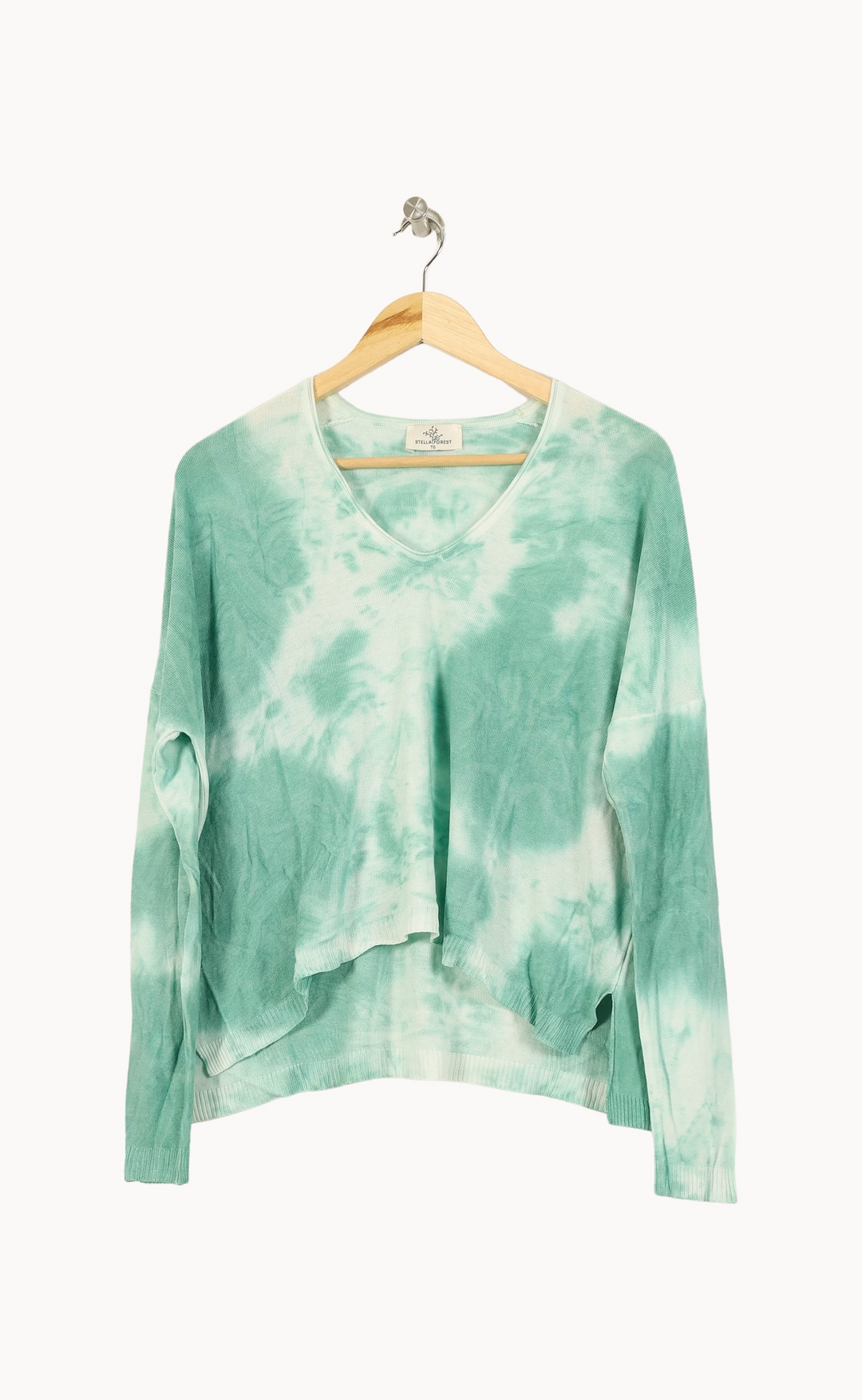 Pull Vert et Blanc - Taille XS/34 de la marque Stella Forest | PARAD51885 - Vendu par Paradigme - Image 2