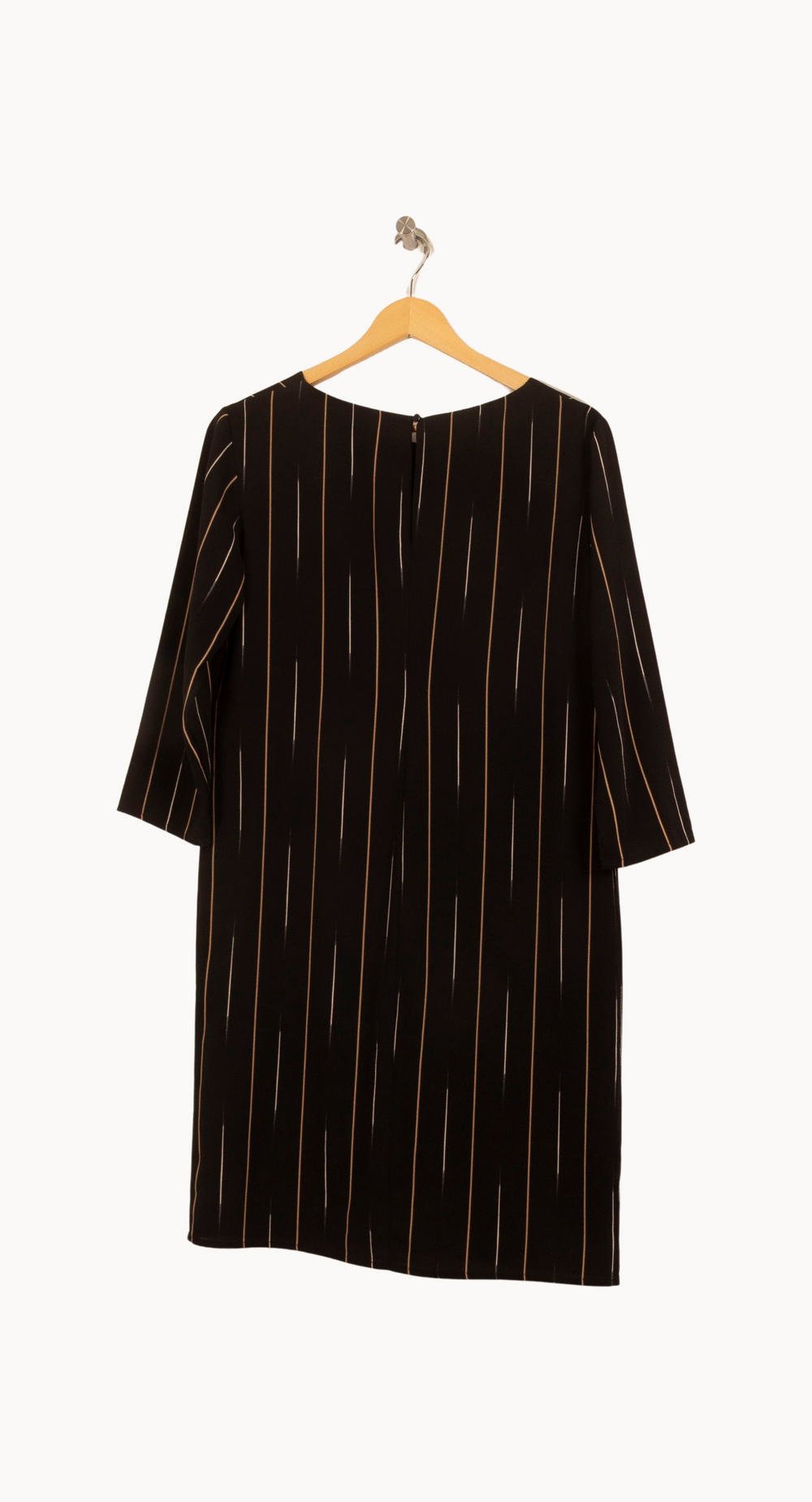 Robe noire rayée - Taille M/38 de la marque La Fée Maraboutée | PARAD41195 - Vendu par Paradigme - Image 4