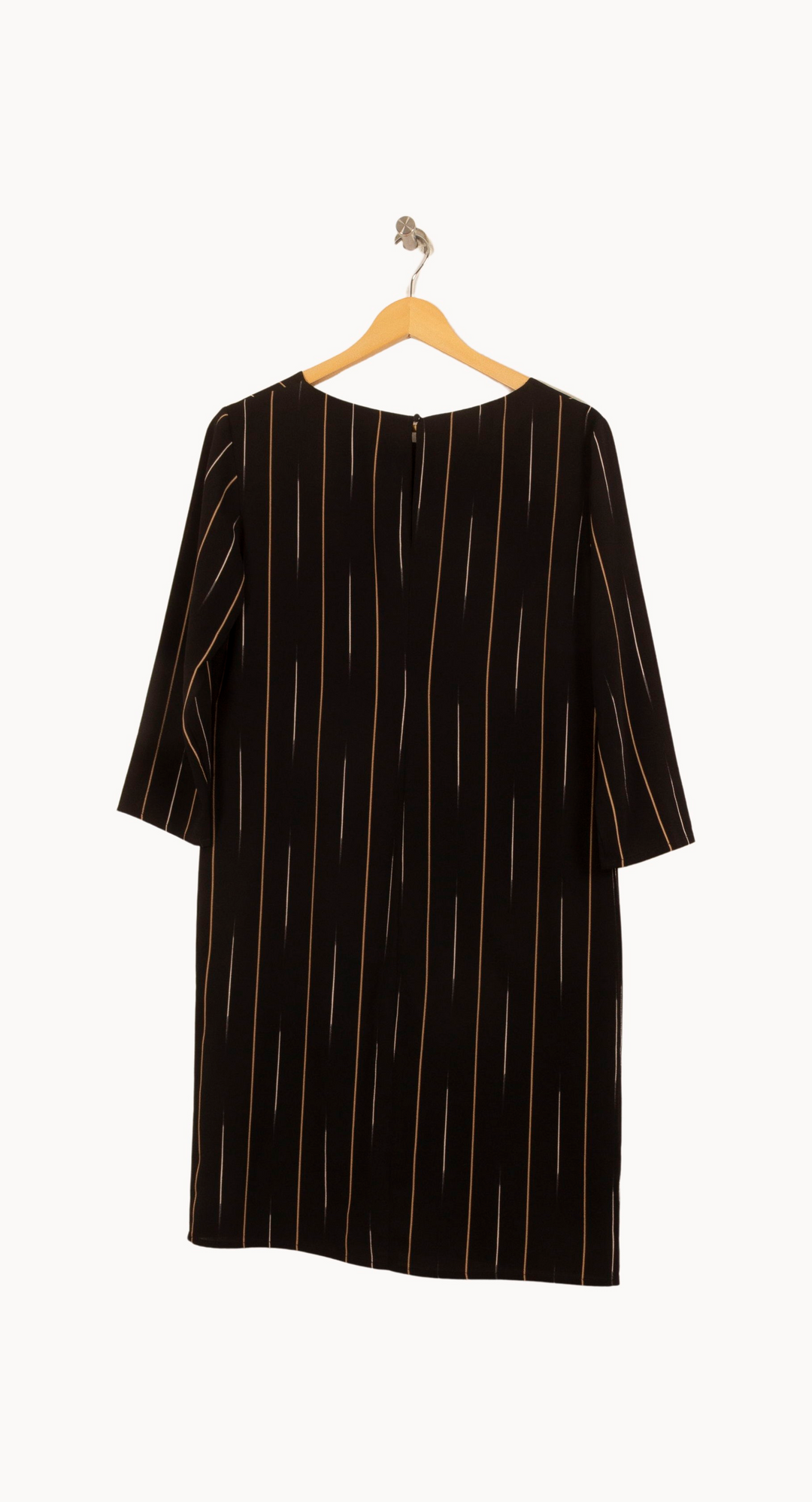 Robe noire rayée - Taille M/38 de la marque La Fée Maraboutée | PARAD41195 - Vendu par Paradigme - Image 4