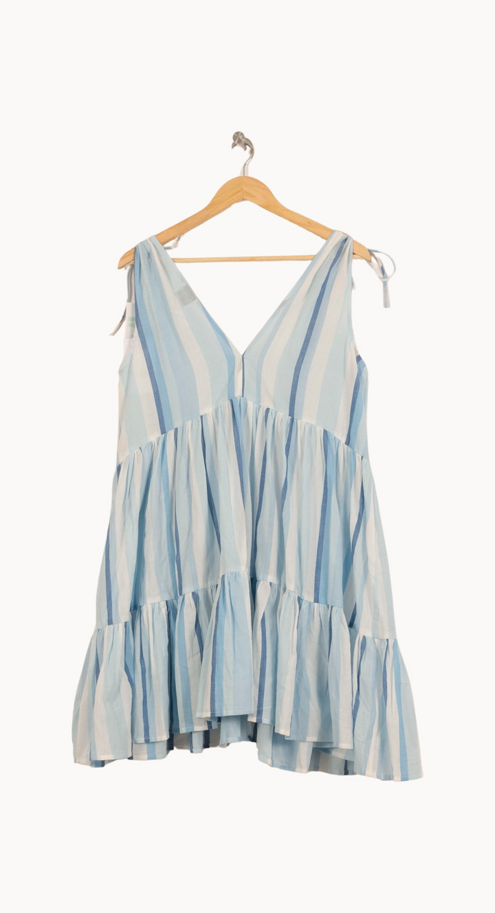 Robe Courte Bleu et Blanc - Taille M/38 de la marque Claudie Pierlot | PARAD63962 - Vendu par Paradigme - Image 4