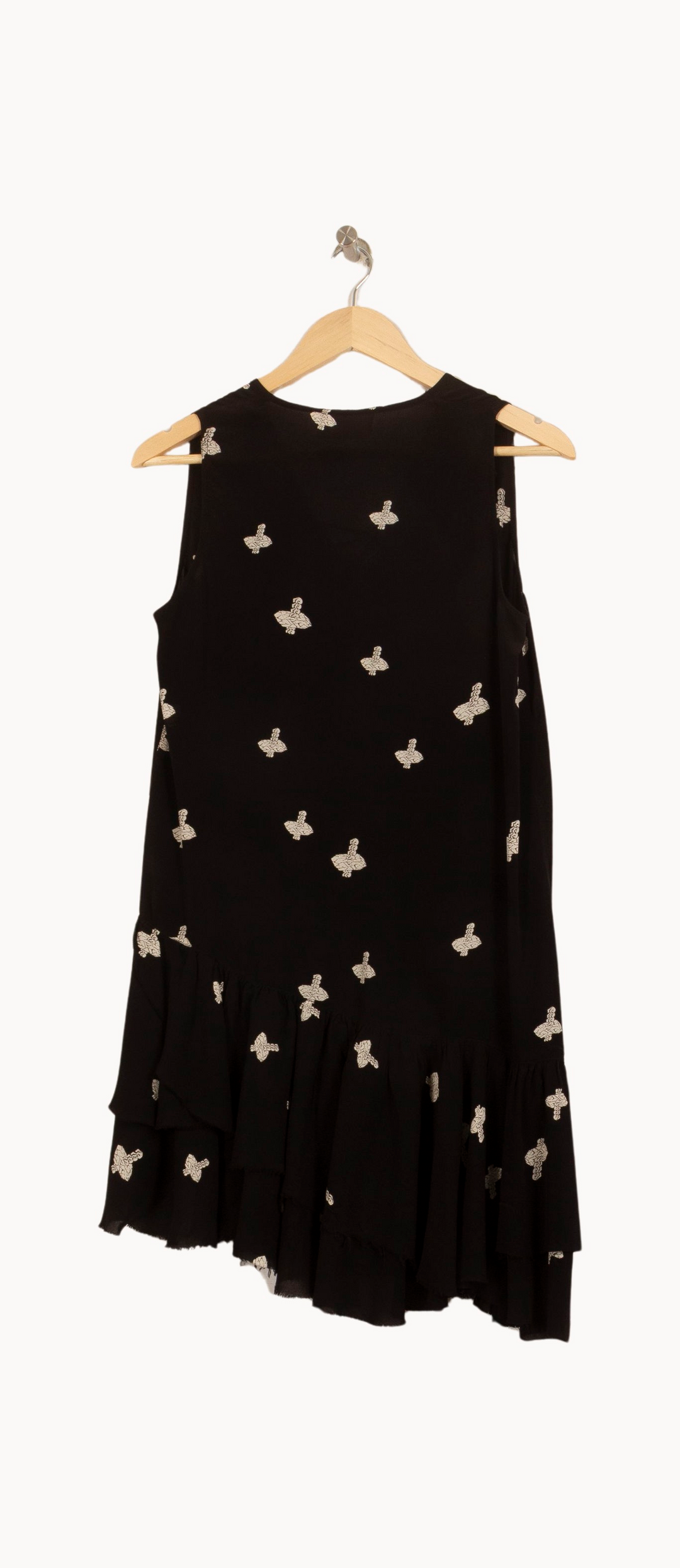 Robe noire à motifs - Taille S/36 de la marque Zadig&Voltaire | PARAD48225 - Vendu par Paradigme - Image 4