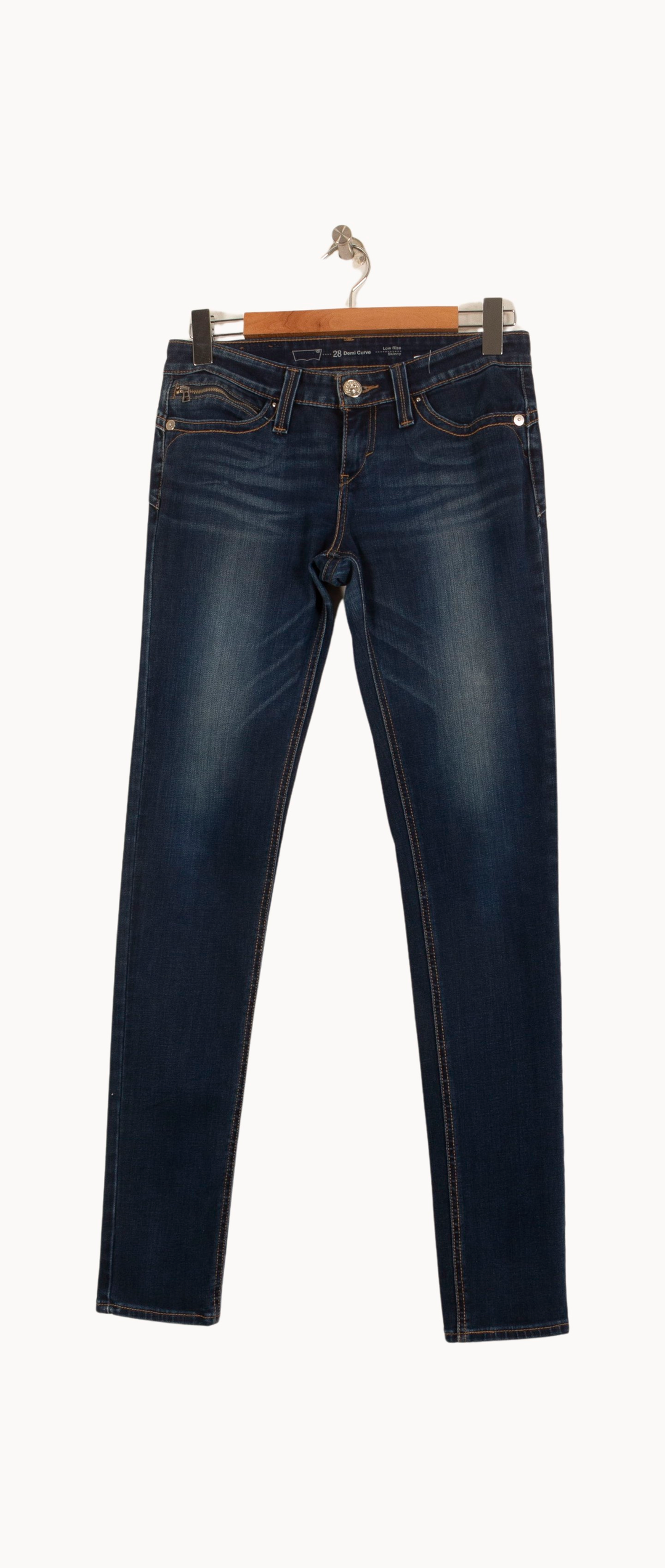 Jean Skinny Bleu - Taille M/38 de la marque Levi's | PARAD55393 - Vendu par Paradigme - Image 2