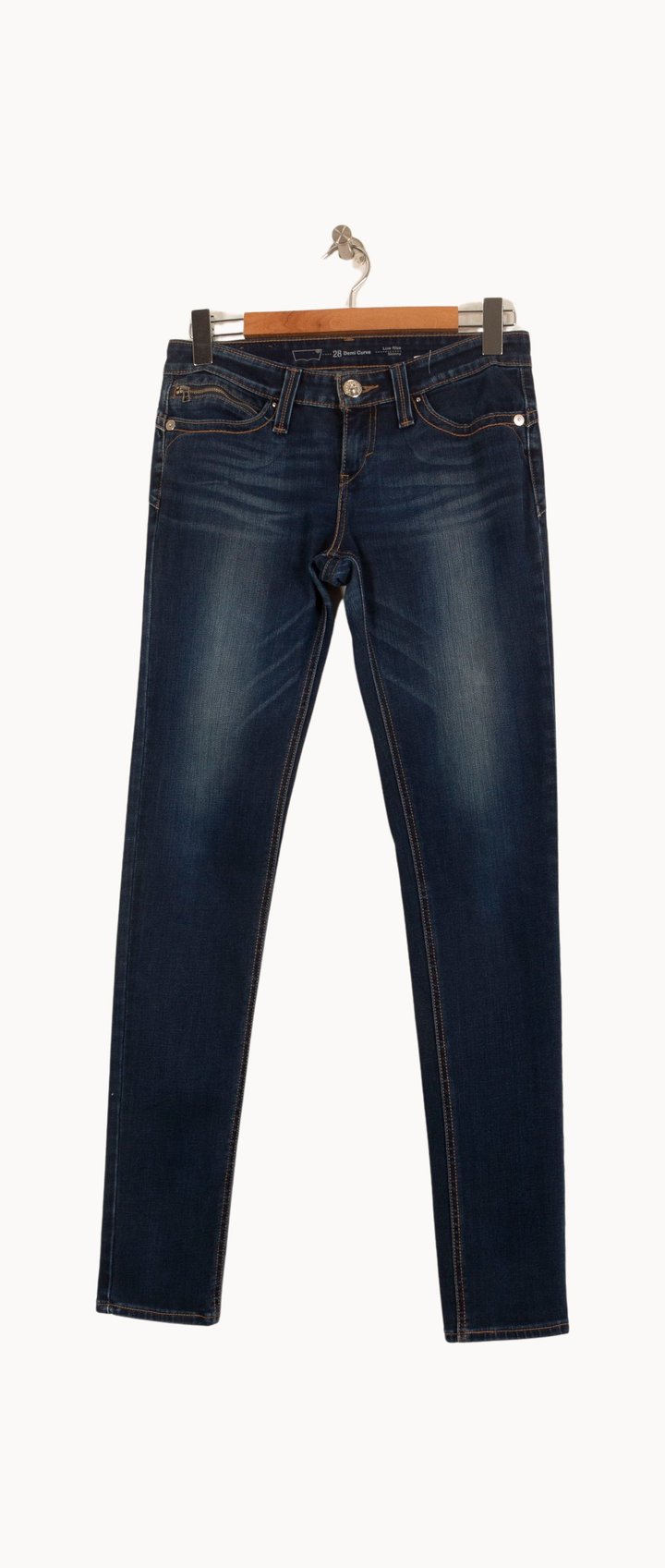 Jean Skinny Bleu - Taille M/38 de la marque Levi's | PARAD55393 - Vendu par Paradigme - Image 2