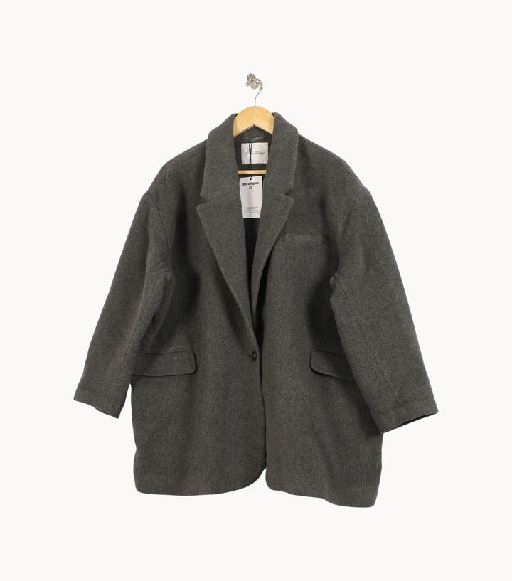 Blazer Gris - Taille L/40 de la marque American Vintage | PARAD49271 - Vendu par Paradigme - Image 2