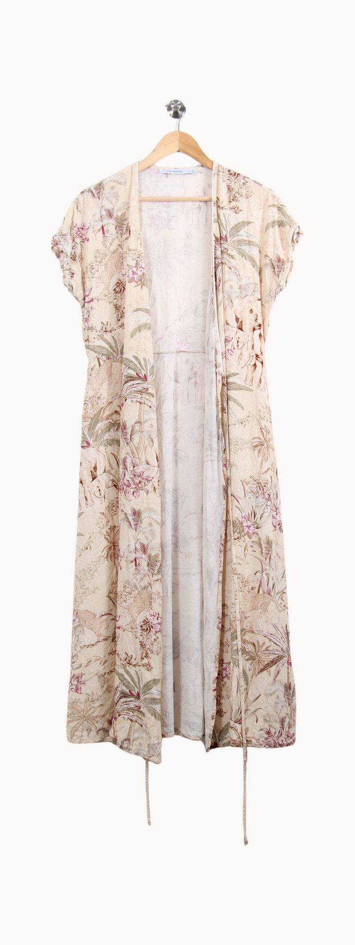 Robe Imprimée Beige - Taille L/40 de la marque La Fée Maraboutée | PARAD62723 - Vendu par Paradigme - Image 2