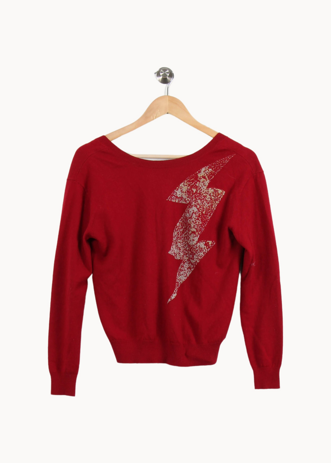 Pull Bordeaux - Taille XS/34 de la marque IKKS | PARAD67321 - Vendu par Paradigme - Image 4