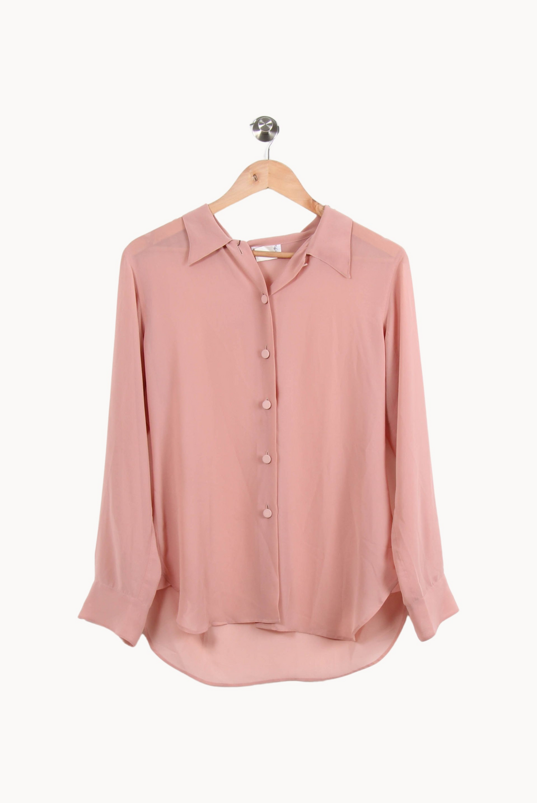 Chemise Rose - Taille L/40 de la marque Agnès b. | PARAD39695 - Vendu par Paradigme - Image 2