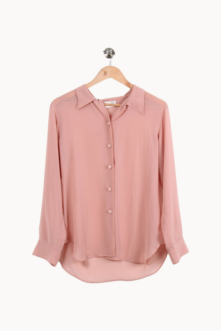 Chemise Rose - Taille L/40 de la marque Agnès b. | PARAD39695 - Vendu par Paradigme - Image 2