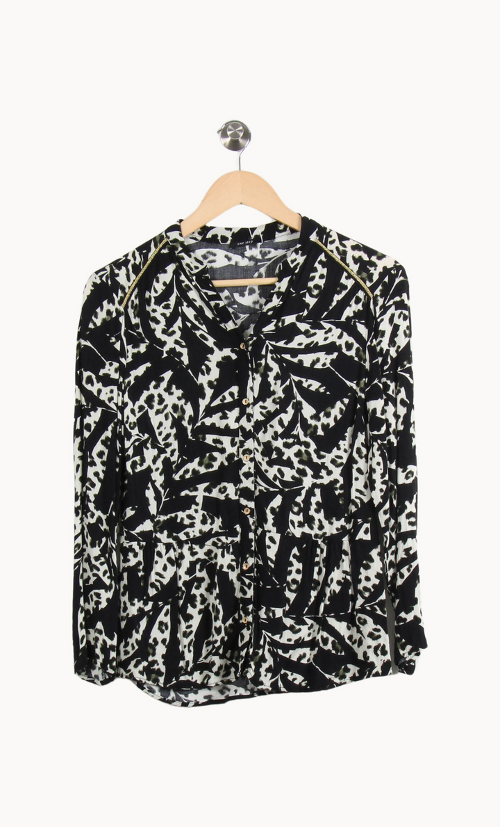 Blouse Noire et Blanche - Taille XS/34 de la marque One Step | PARAD66584 - Vendu par Paradigme - Image 2