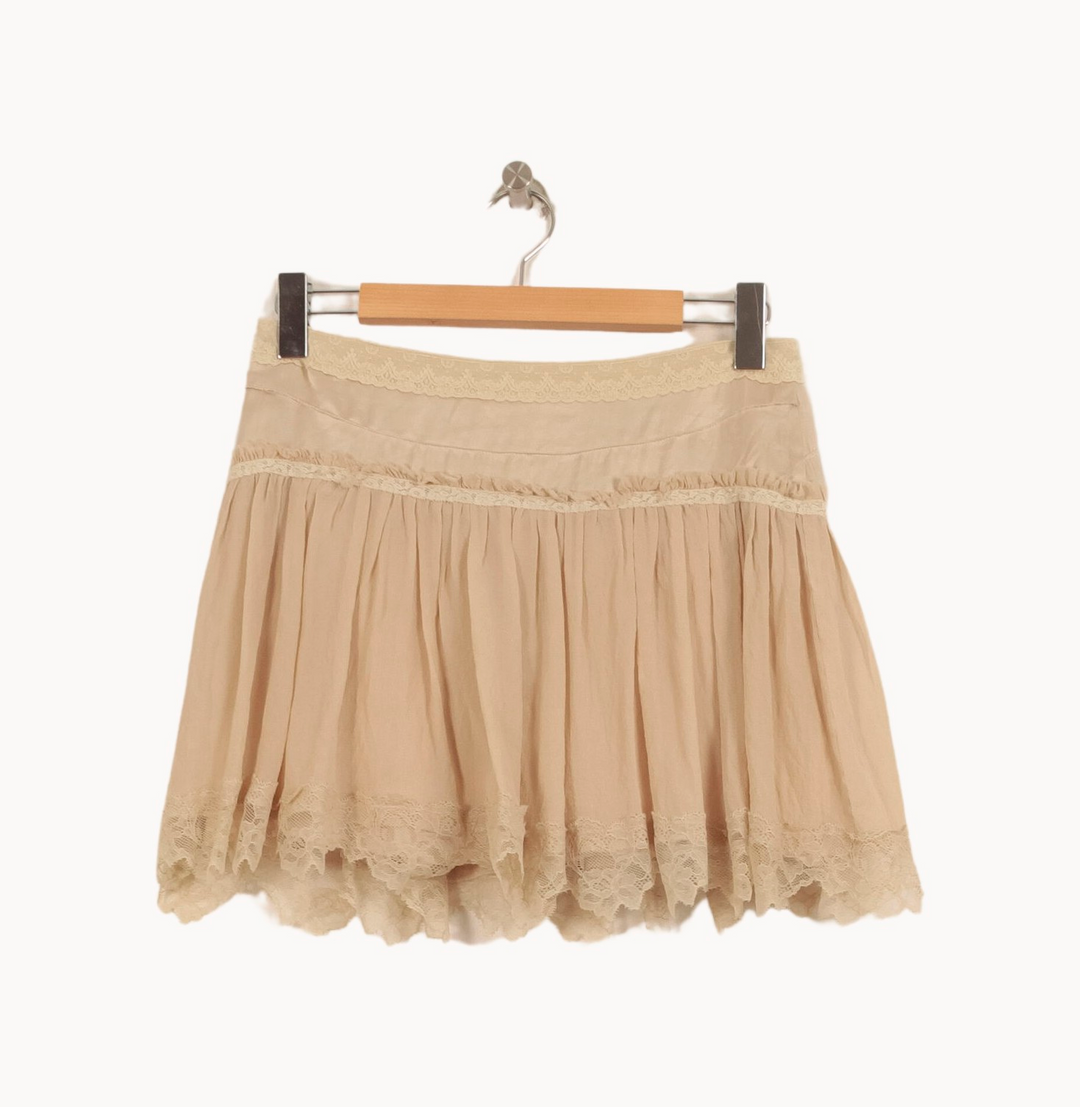 Jupe Courte Beige - Taille M/38 de la marque Sandro | PARAD63897 - Vendu par Paradigme - Image 4