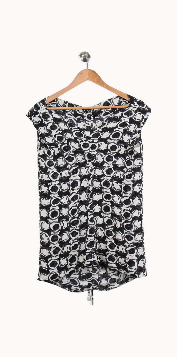Blouse Noire et Blanche - Taille S/36 de la marque Max Mara | PARAD69537 - Vendu par Paradigme - Image 4