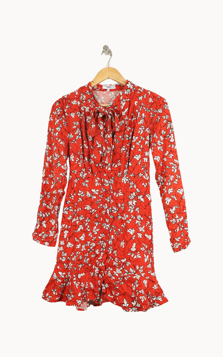 Robe Courte Rouge et Blanche - Taille S/36 de la marque Suncoo | PARAD50467 - Vendu par Paradigme - Image 2