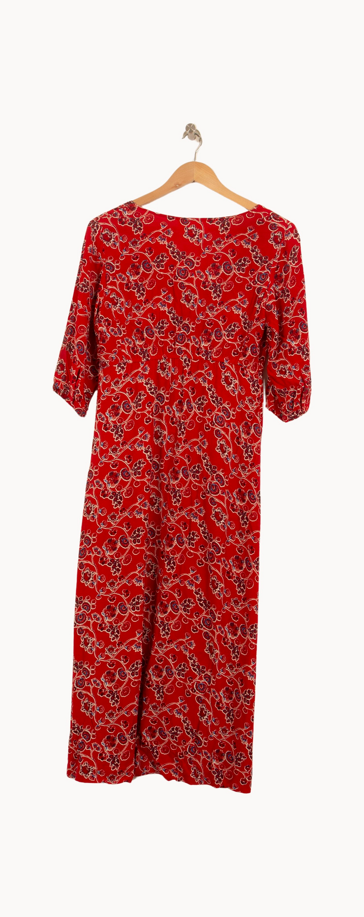 Robe Longue Rouge et Blanche - Taille XS/34 de la marque ba&sh | PARAD53605 - Vendu par Paradigme - Image 4