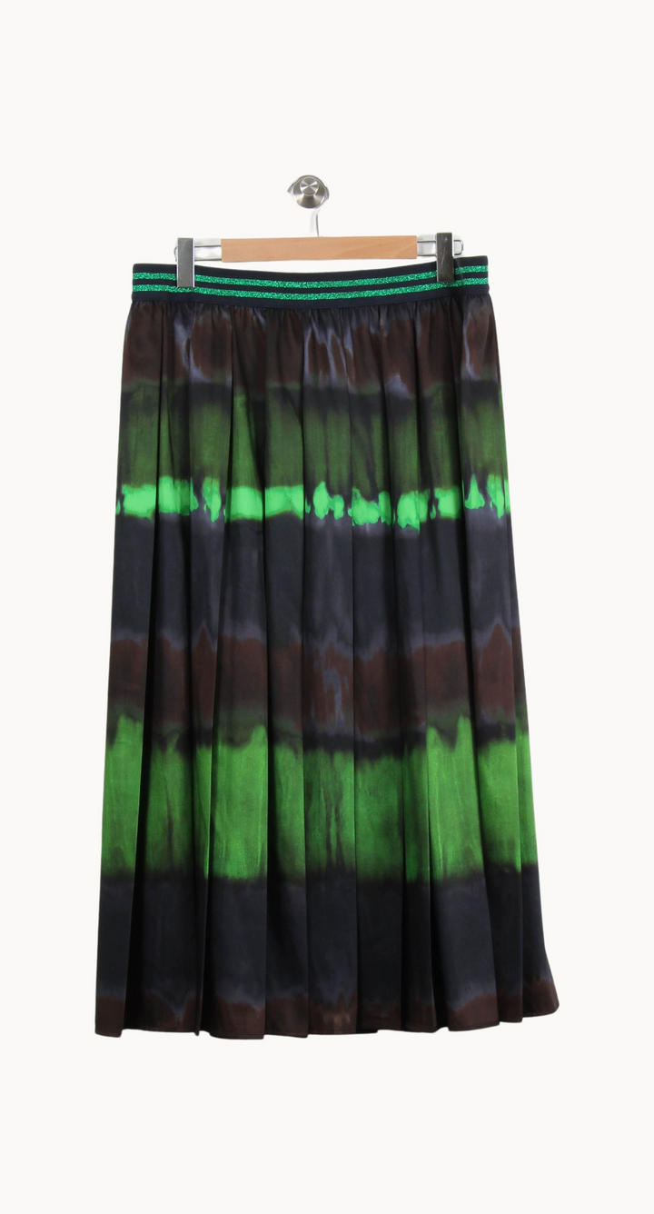 Jupe Plissée Noire et Verte - Taille XXL/44 de la marque Marina Rinaldi | PARAD69167 - Vendu par Paradigme - Image 4