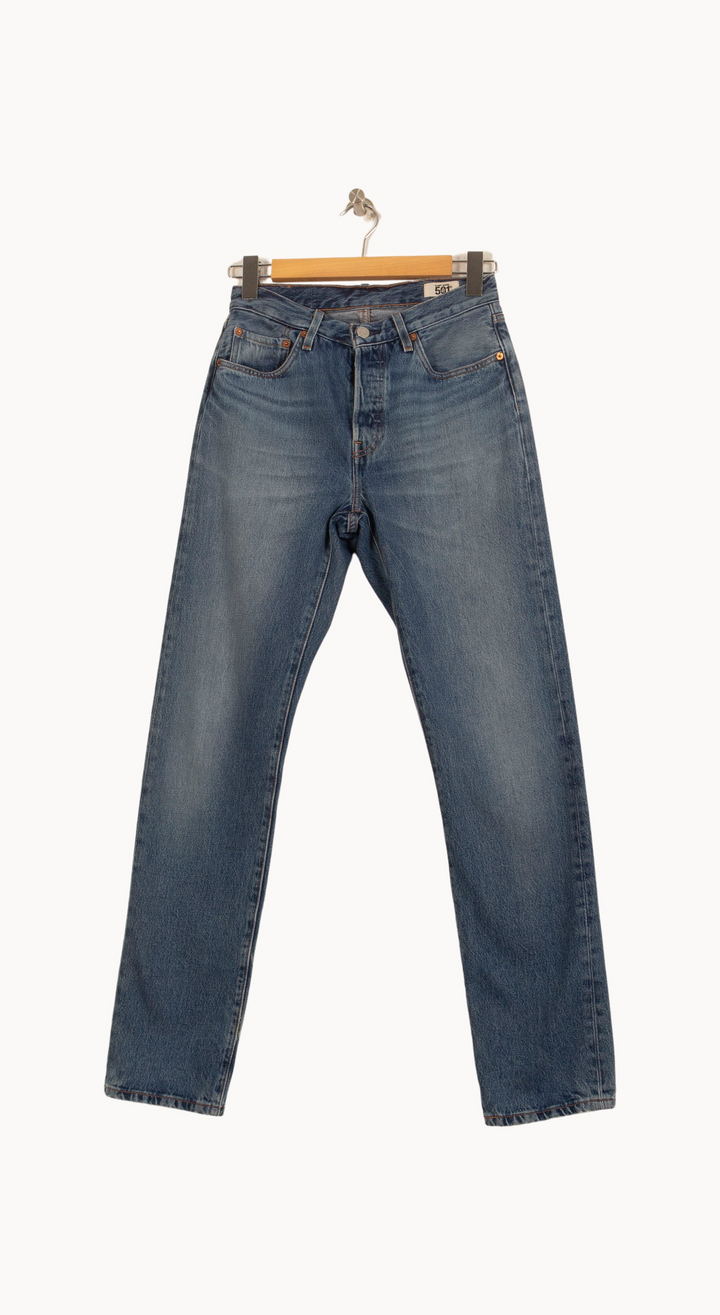 Jean Droit Bleu - Taille M/38 de la marque Levi's | RVLI1031 - Vendu par Paradigme - Image 2