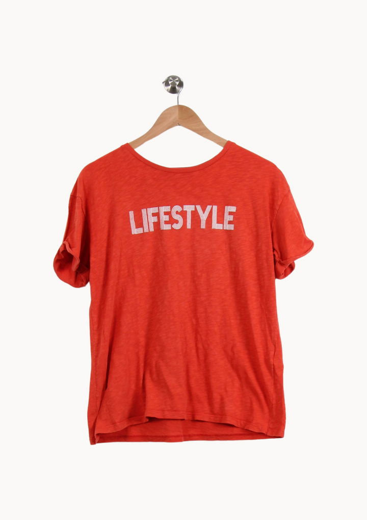 Tee shirt orange - Taille L/40 de la marque Maison 123 | PARAD67082 - Vendu par Paradigme - Image 2