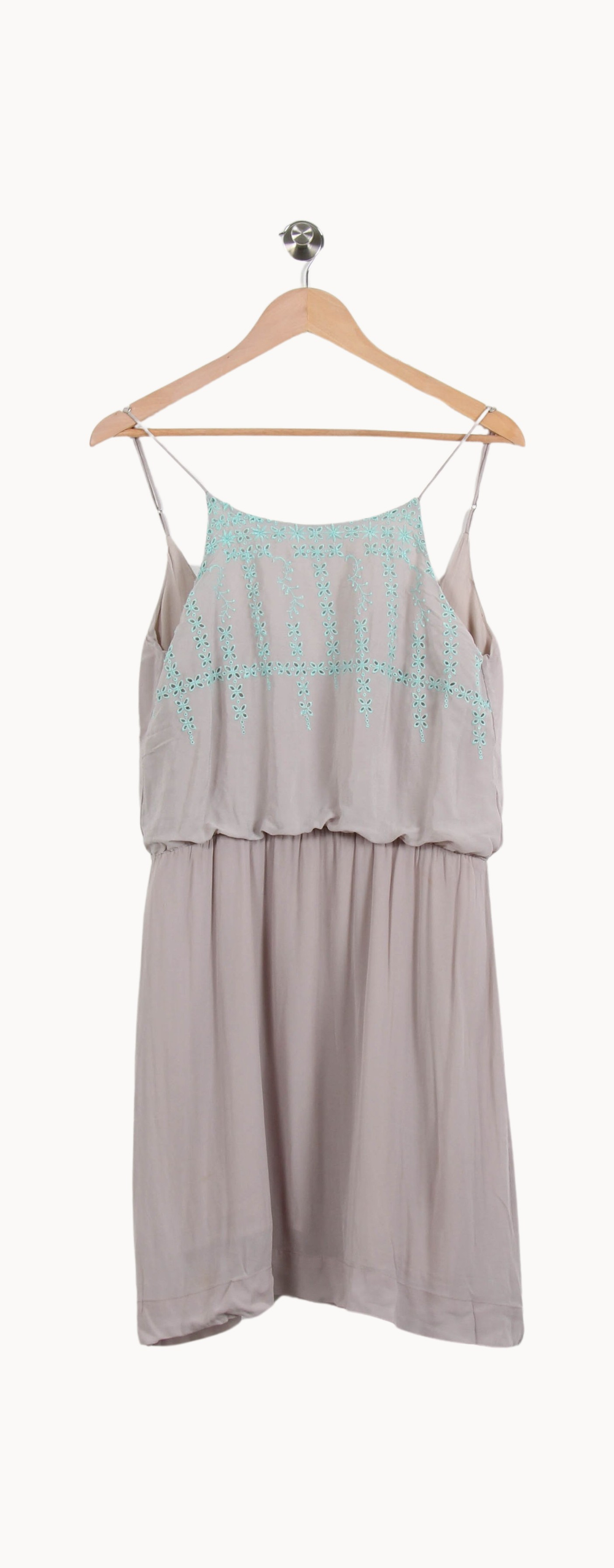 Robe Bretelles Beige et Bleu - Taille M/38 de la marque Stella Forest | PARAD63433 - Vendu par Paradigme - Image 2