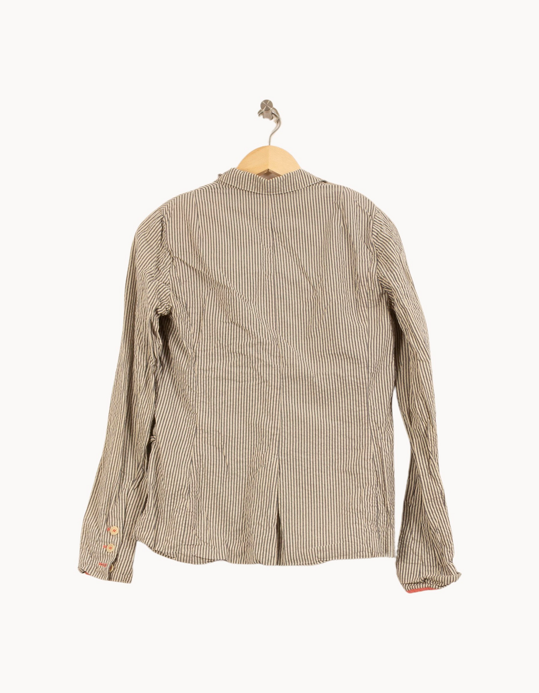 Blazer Rayé Gris et Blanc - Taille L/40 de la marque Zadig&Voltaire | PARAD63529 - Vendu par Paradigme - Image 4