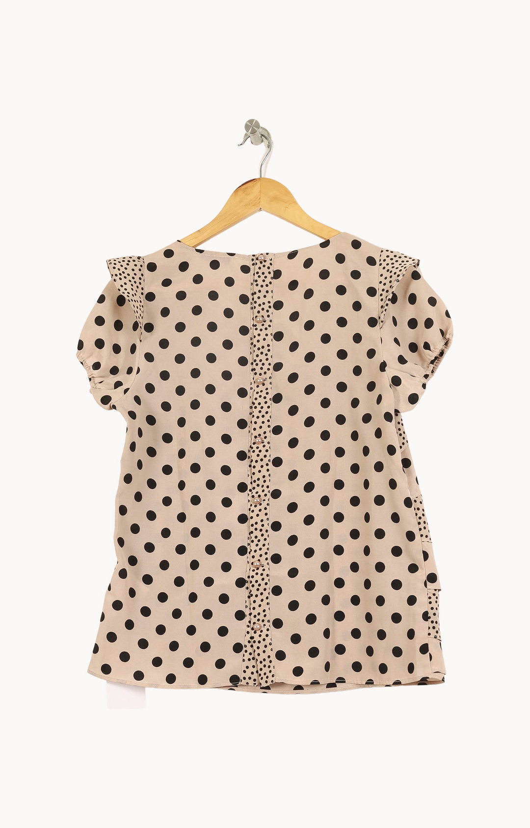 Blouse Beige et Noire - Taille L/40 de la marque Liu Jo | PARAD69116 - Vendu par Paradigme - Image 4