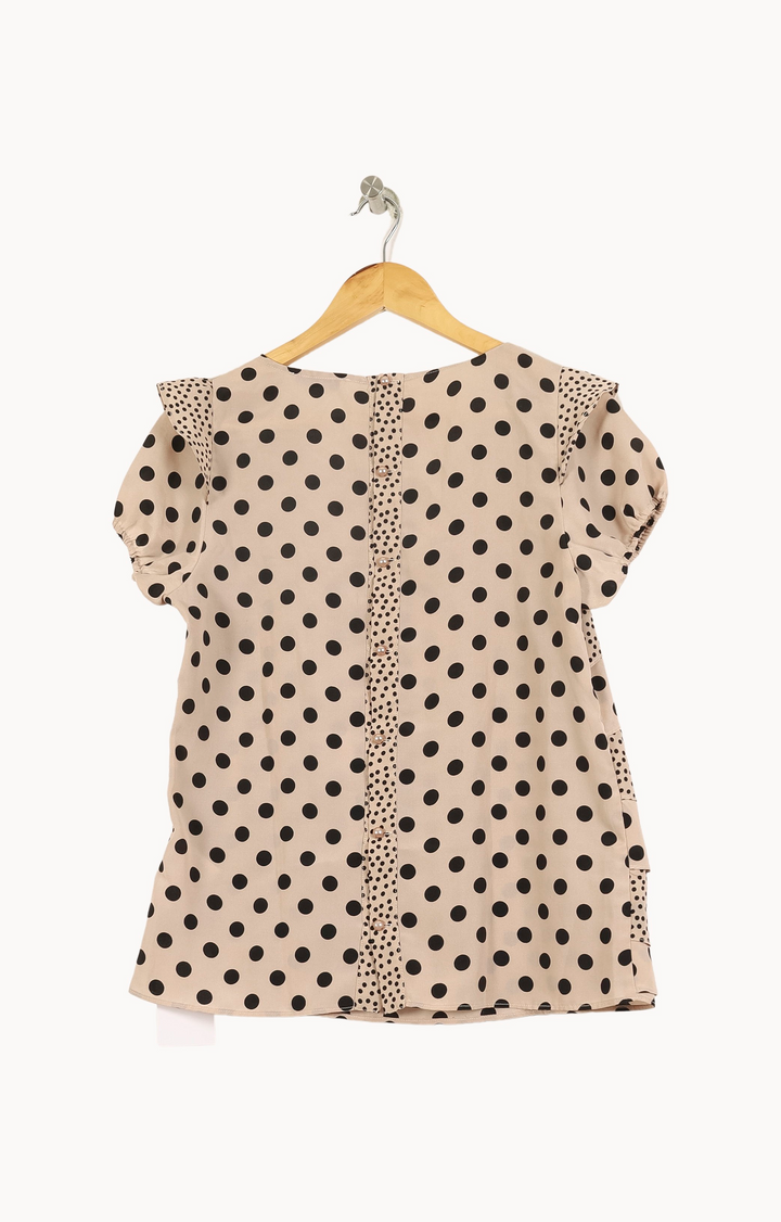 Blouse Beige et Noire - Taille L/40 de la marque Liu Jo | PARAD69116 - Vendu par Paradigme - Image 4