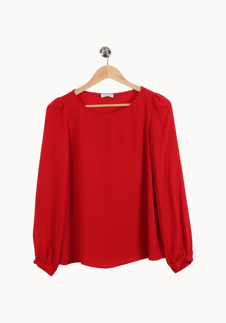Blouse Rouge - Taille S/36 de la marque Claudie Pierlot | PARAD69529 - Vendu par Paradigme - Image 2