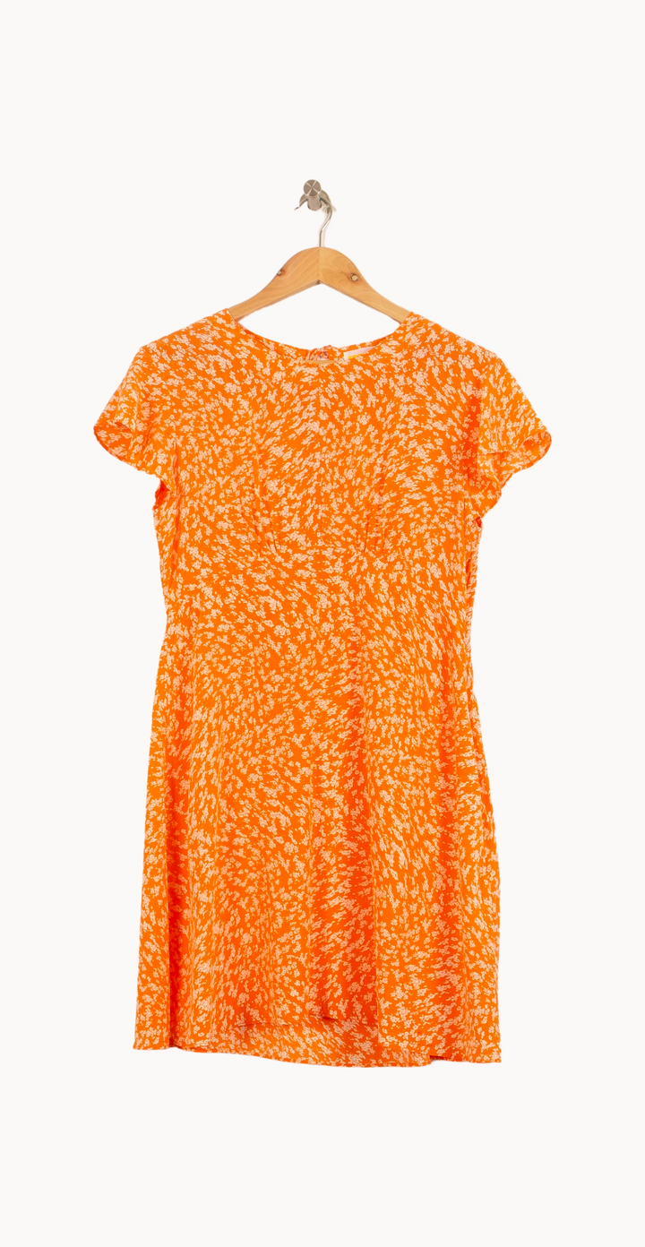 Robe Courte Orange et Blanche - Taille M/38 de la marque From Future | PARAD63794 - Vendu par Paradigme - Image 2