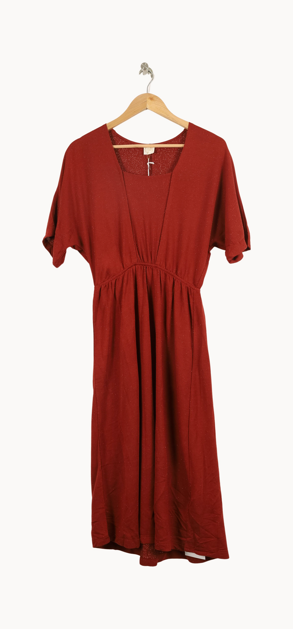 Robe Midi Rouge - Taille XS/34 de la marque Des petits hauts | PARAD49610 - Vendu par Paradigme - Image 2