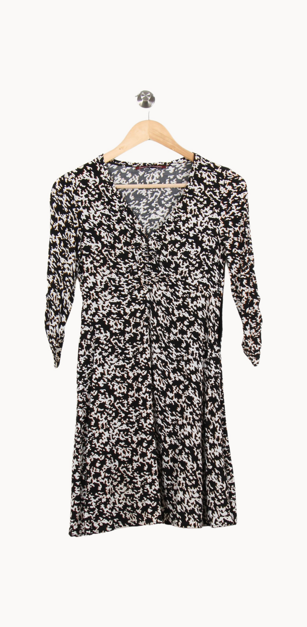 Robe Midi Noire et Blanche - Taille XS/34 de la marque Comptoir des Cotonniers | PARAD67039 - Vendu par Paradigme - Image 2