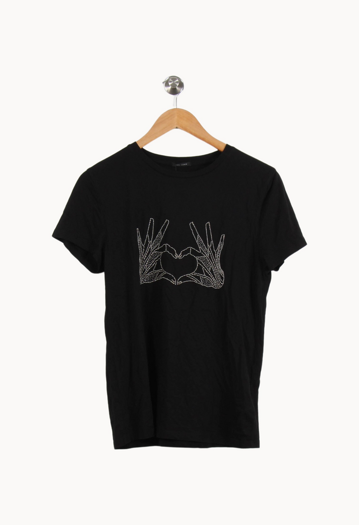 T-shirt Noir - Taille S/36 de la marque IKKS | GLD0014 - Vendu par Paradigme - Image 2