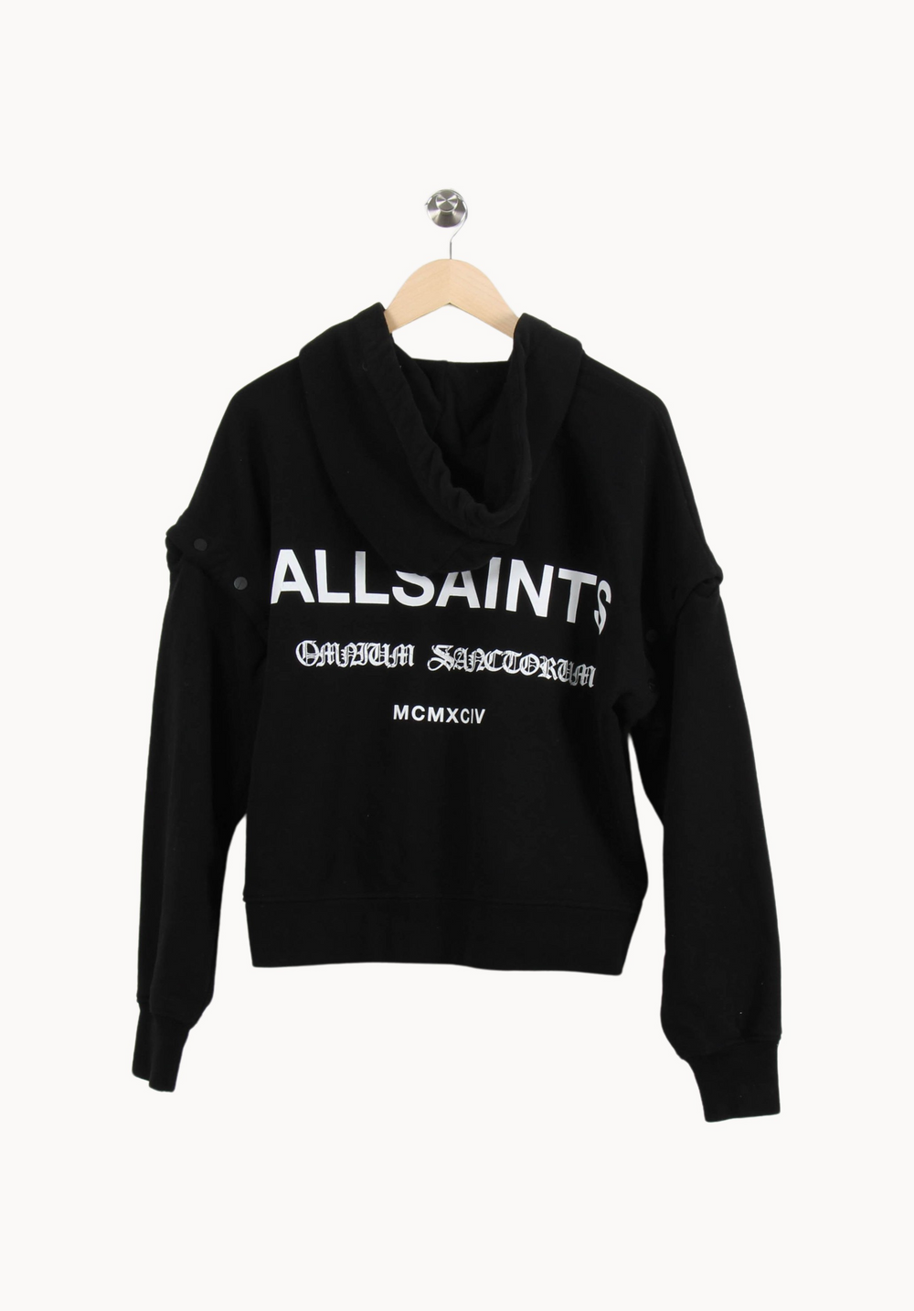 Sweat à Capuche Noir - Taille XS/34 de la marque All Saints | PARAD64358 - Vendu par Paradigme - Image 2