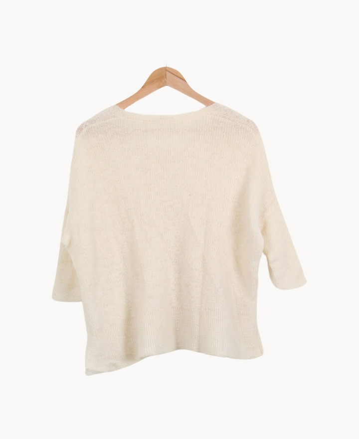 Pull Beige - Taille XS/34 de la marque American Vintage | PARAD53998 - Vendu par Paradigme - Image 4